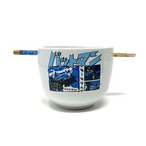 Batman Ramen Bowl with Chopsticks